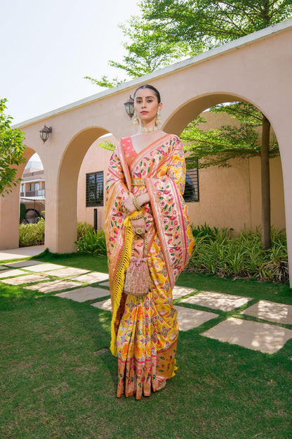 Banarasi Soft Silk Paithani Patola Saree