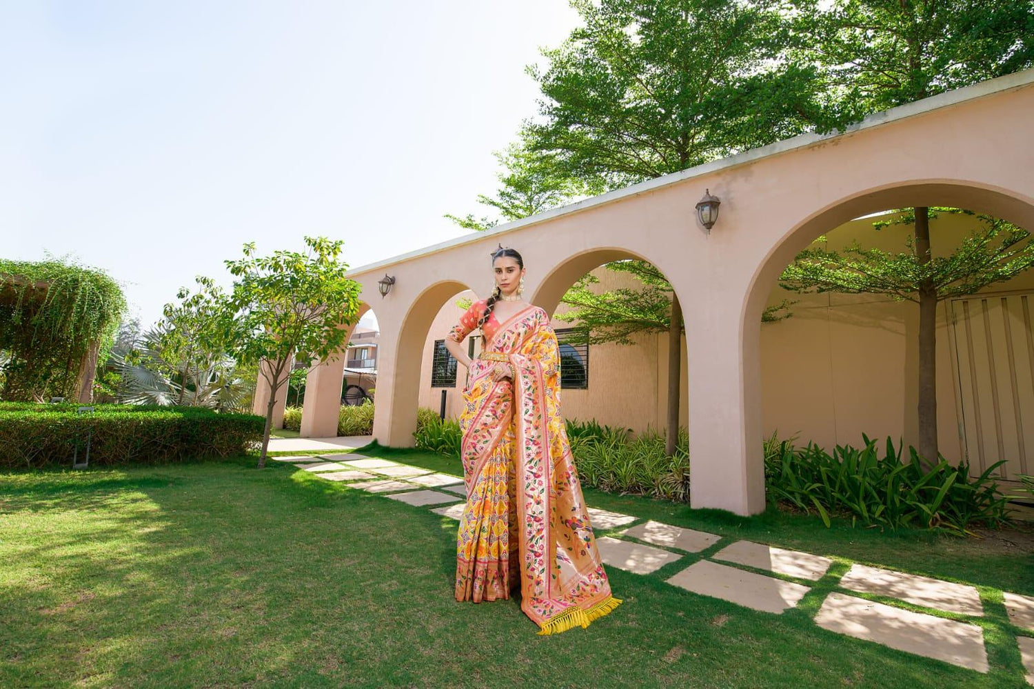 Banarasi Soft Silk Paithani Patola Saree
