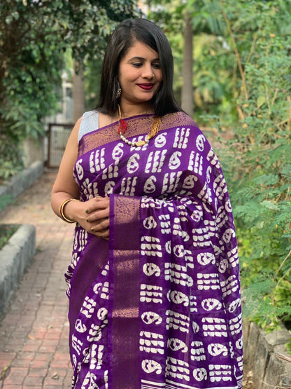 Beautiful Designer Dola Silk Saree
