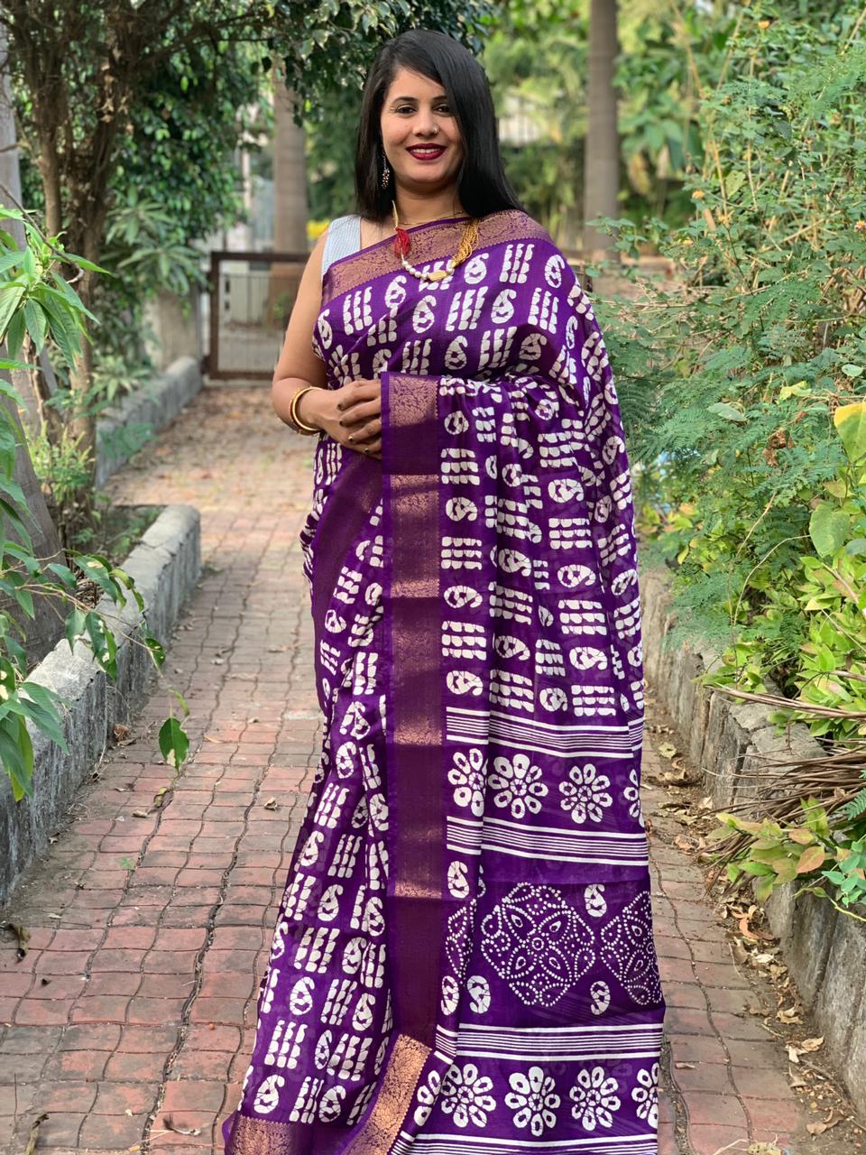 Beautiful Designer Dola Silk Saree