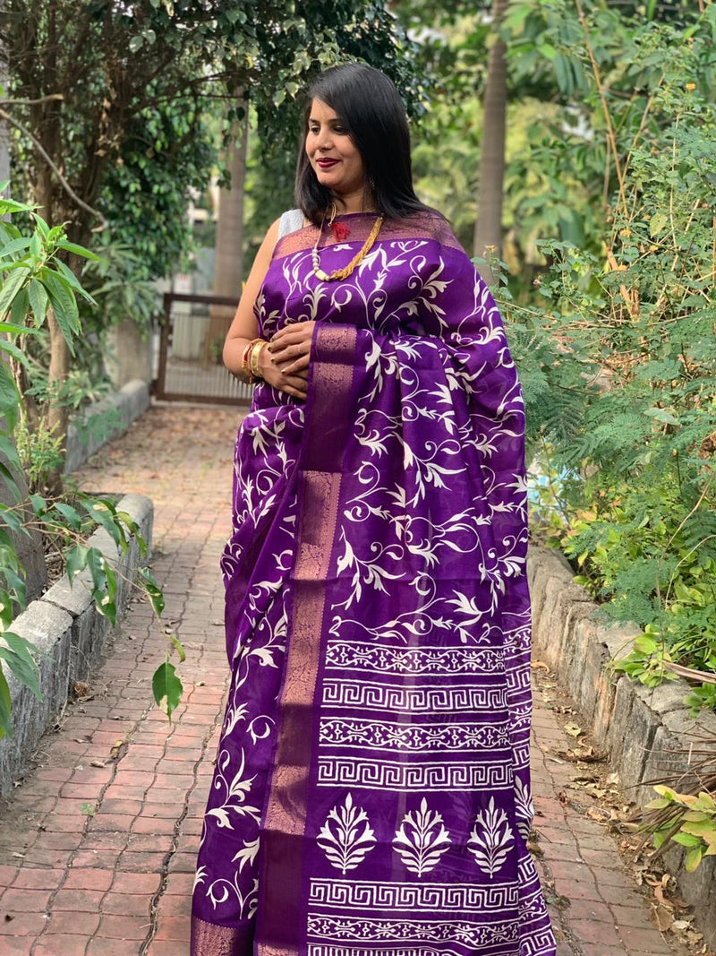 Beautiful Designer Dola Silk Saree