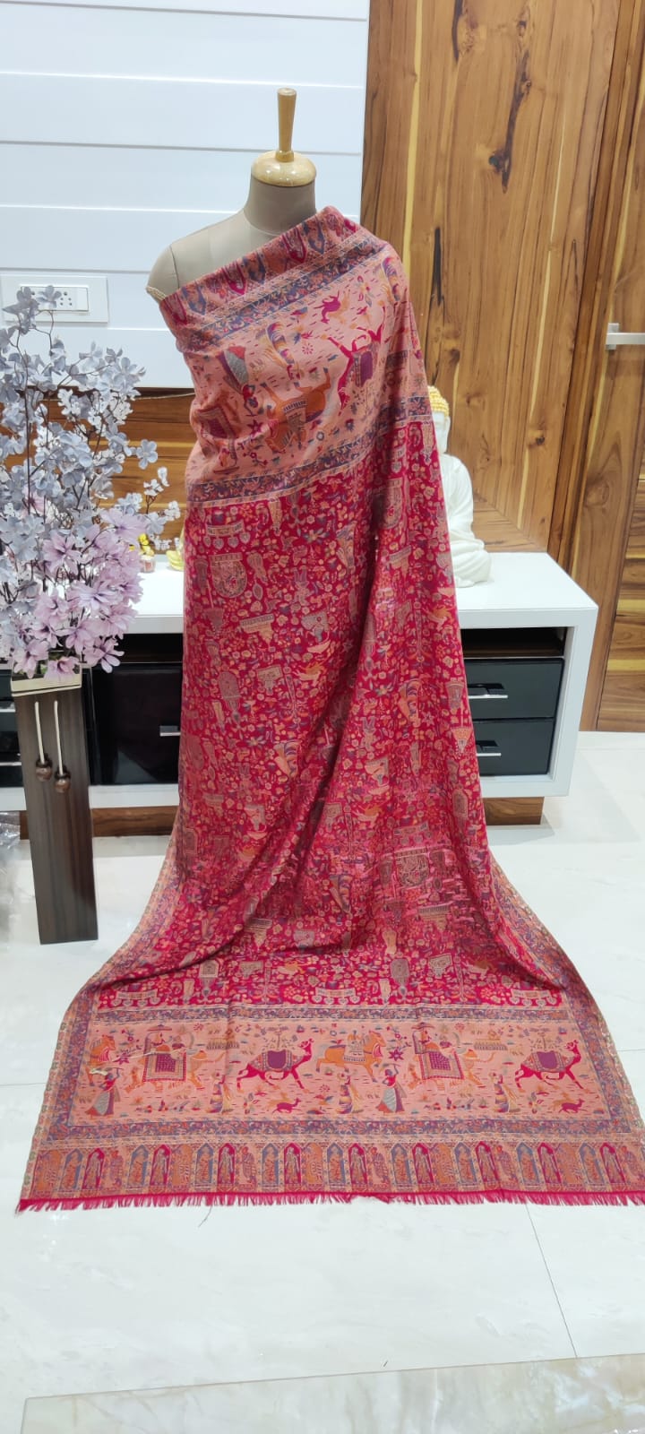 Winter Special Pashmina Wool Kashmiri Kani Men's Shawls