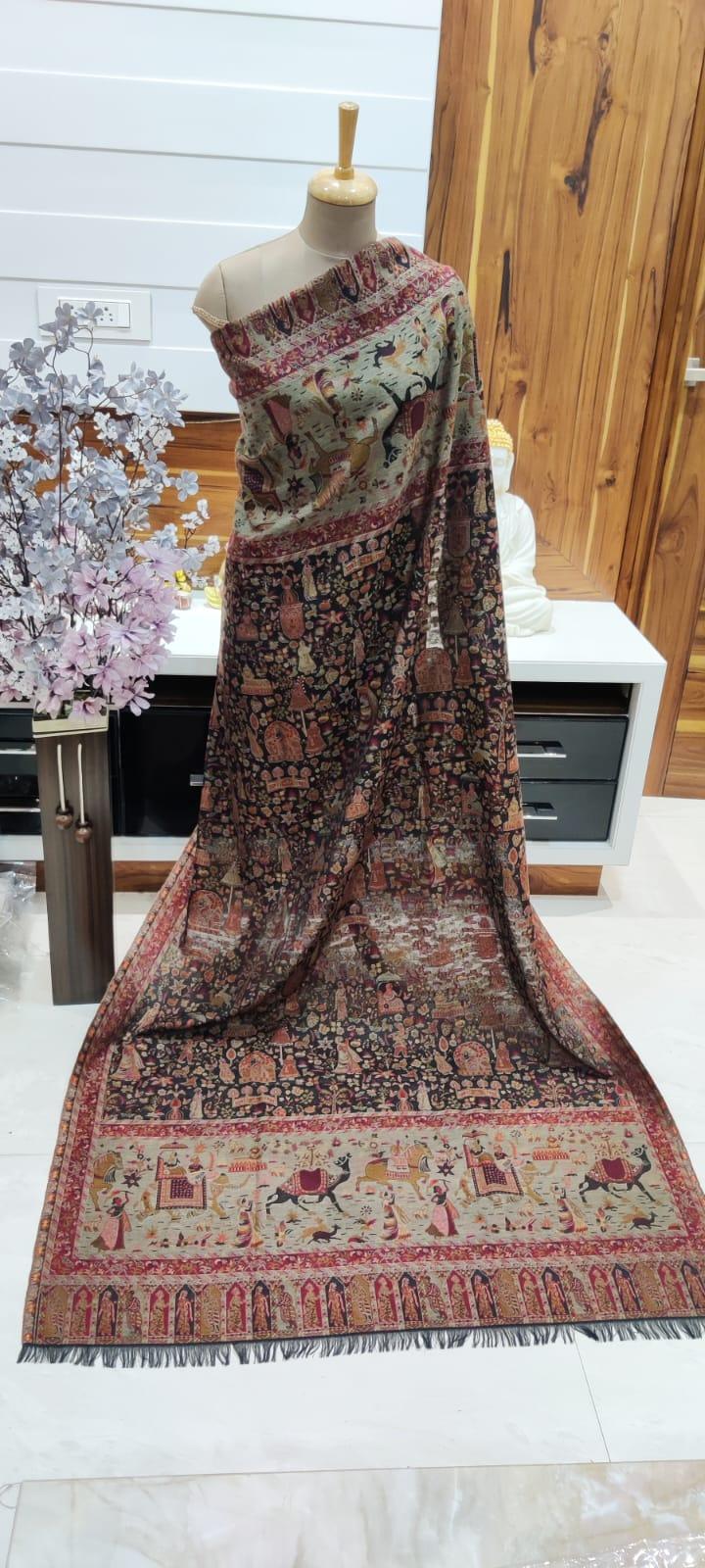 Winter Special Pashmina Wool Kashmiri Kani Men&
