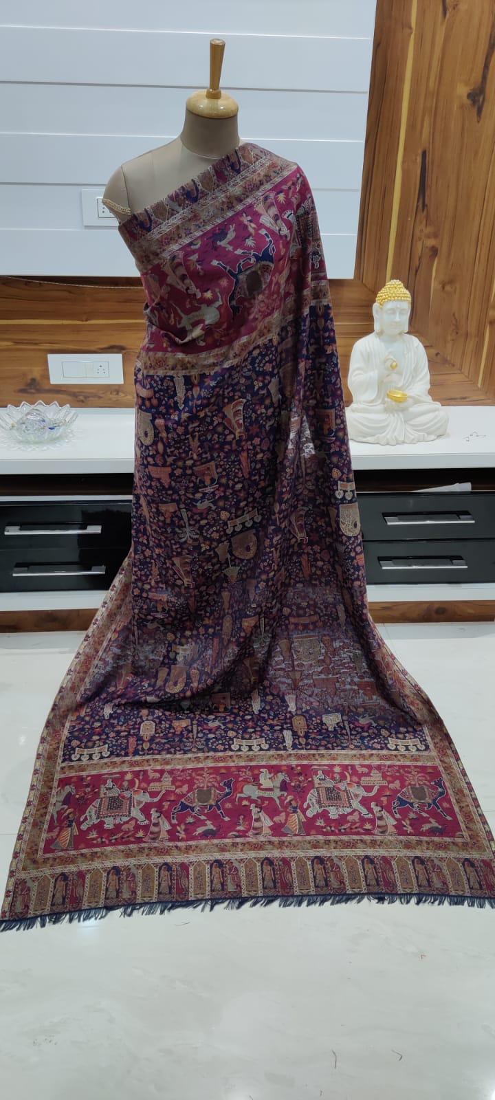Winter Special Pashmina Wool Kashmiri Kani Men's Shawls