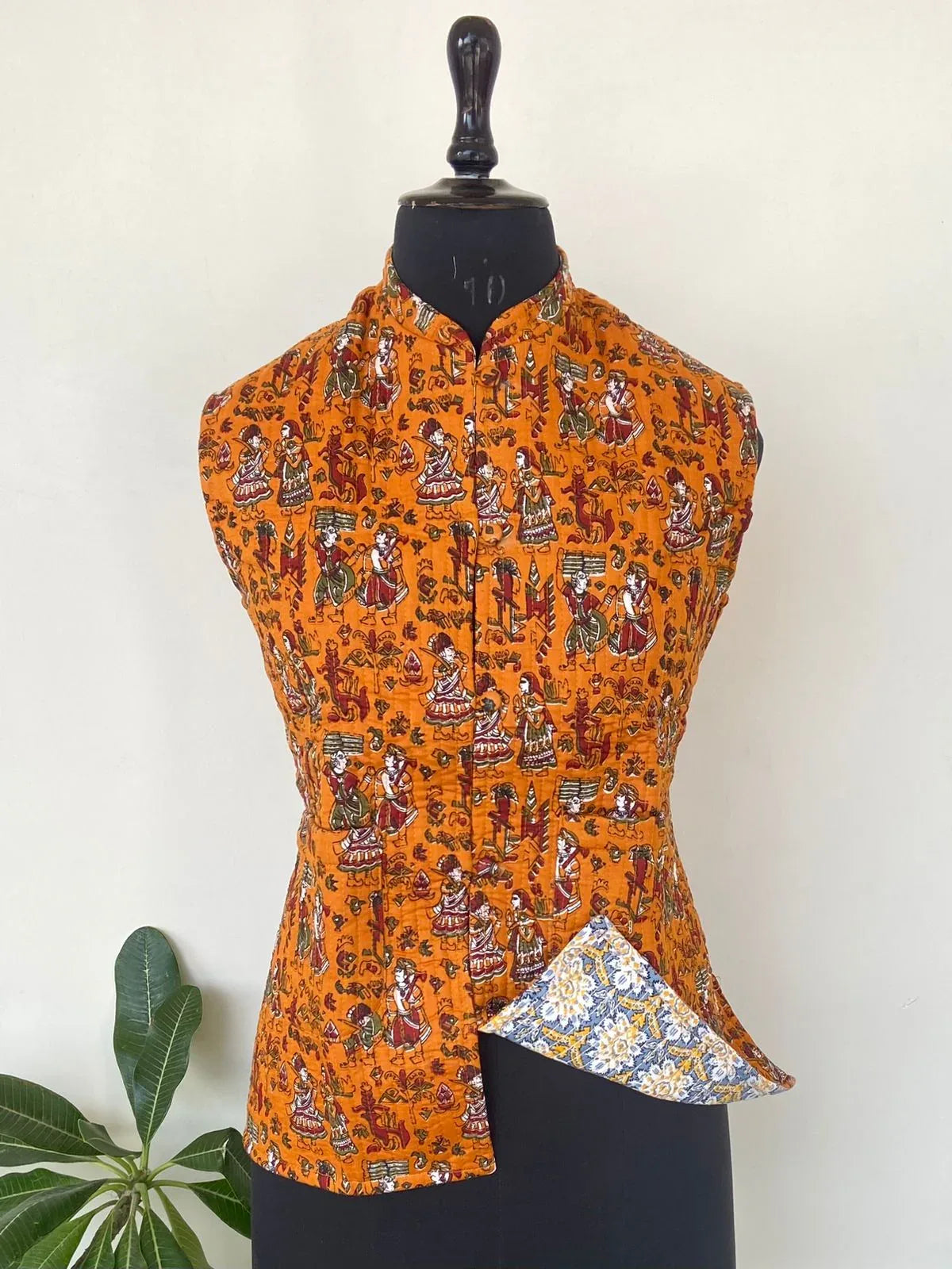Special Designer Cotton Hand Printed Jacket