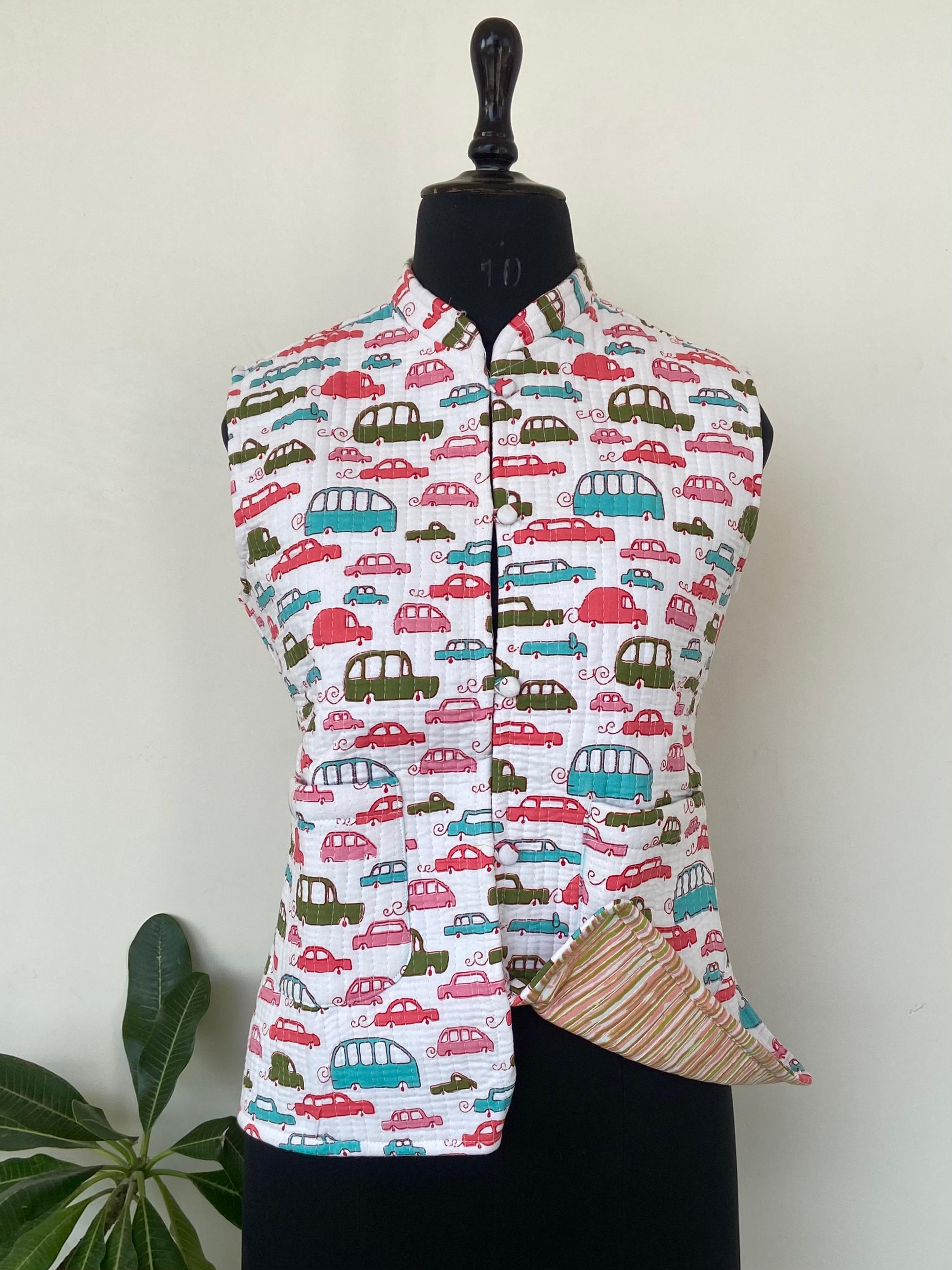 Special Designer Cotton Hand Printed Jacket