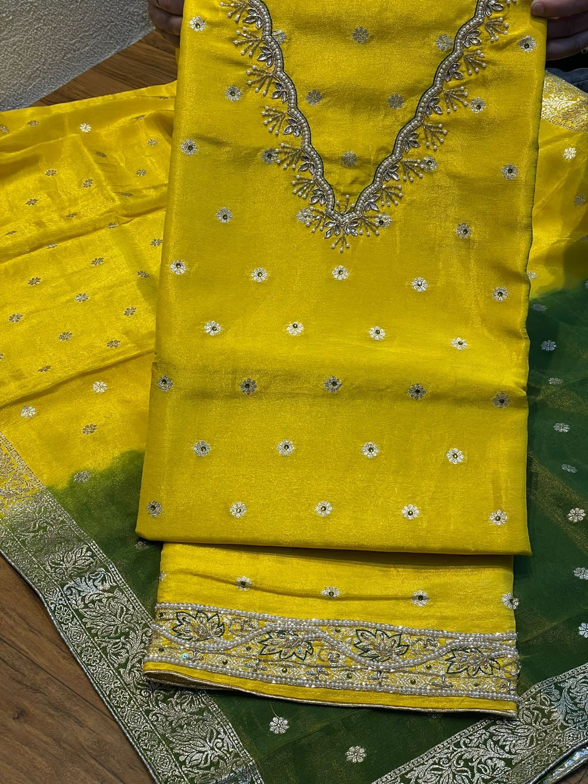 Beautiful Designer Pure Banarasi base Salwar Suit