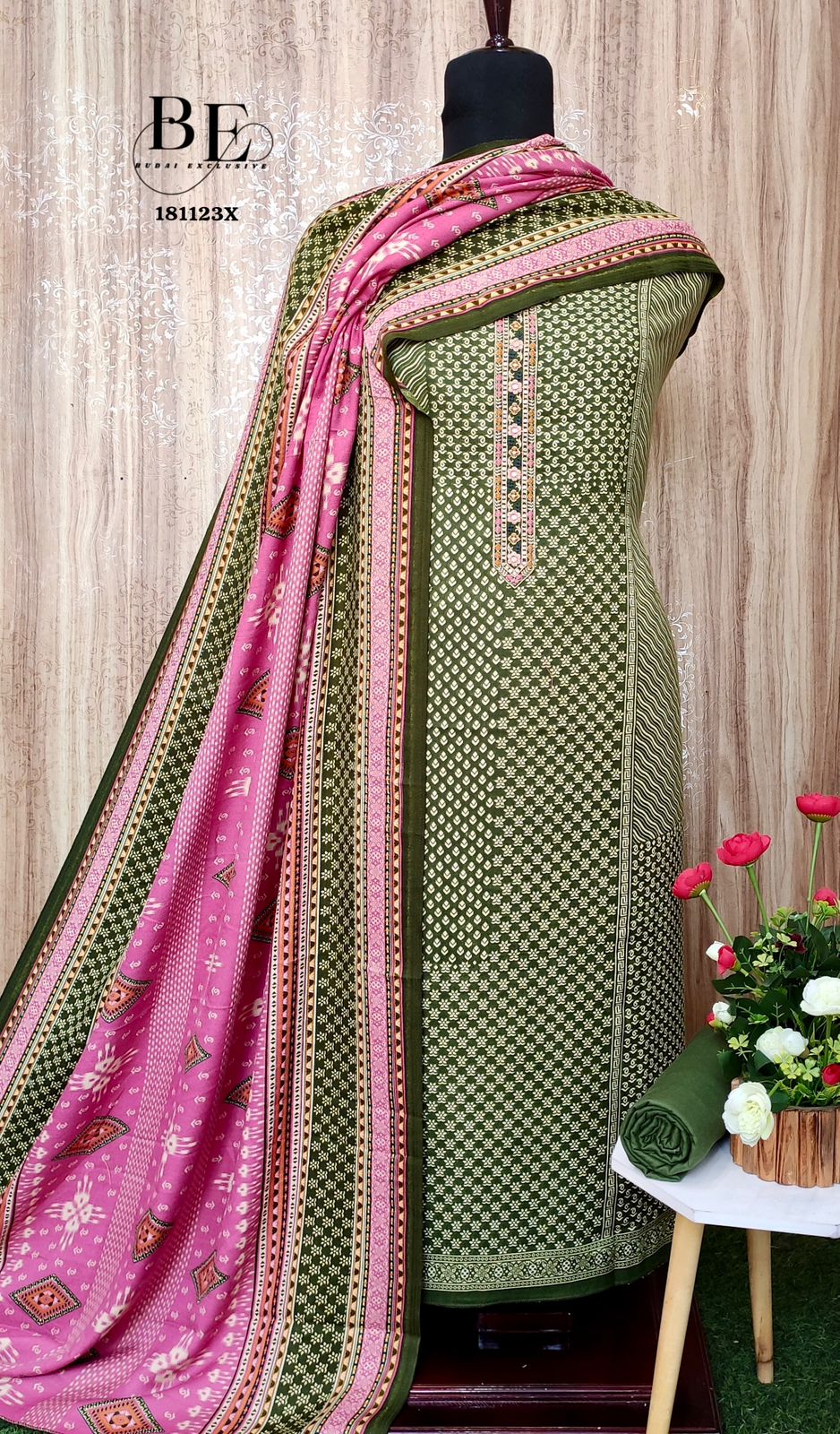 Beautiful Designer Pure Pashmina Print Salwar Suite