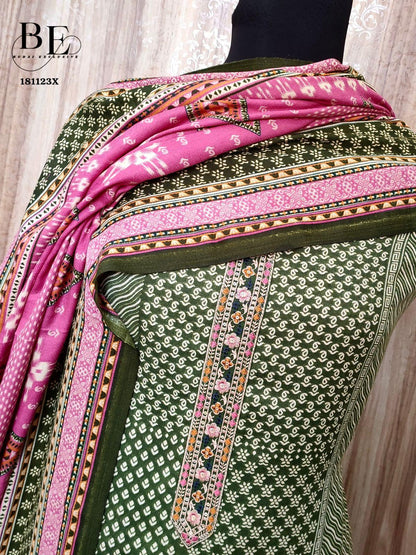 Beautiful Designer Pure Pashmina Print Salwar Suite