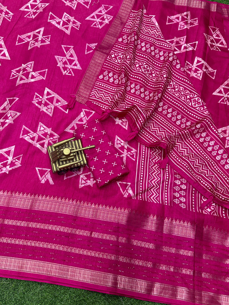 Beautiful Designer Komal Kalamkari Print Saree