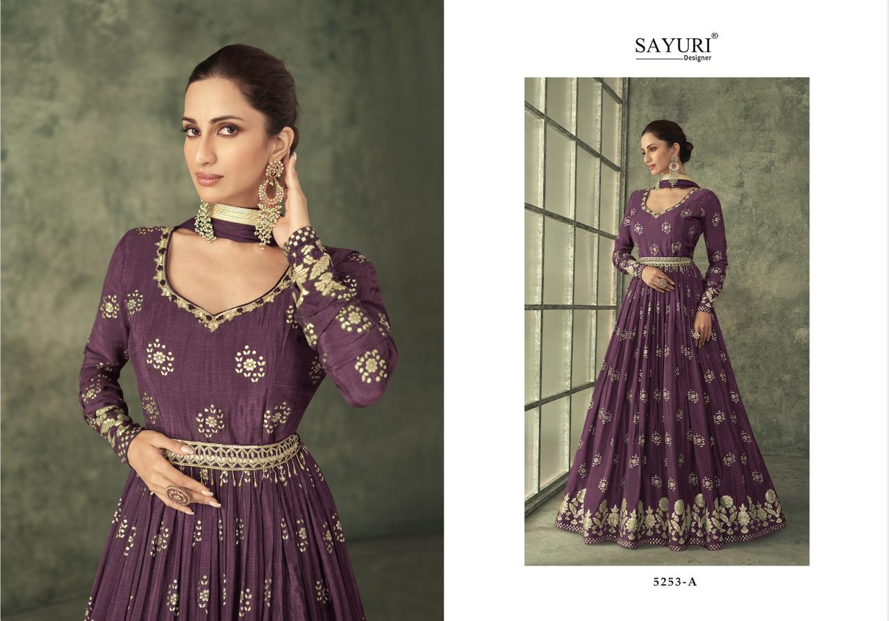 Sayuri Designer Shine Gold Readymade Gowns (2799x03)