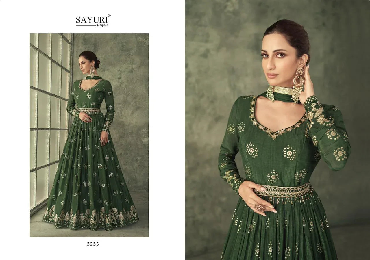 Sayuri Designer Shine Gold Readymade Gowns (2799x03)