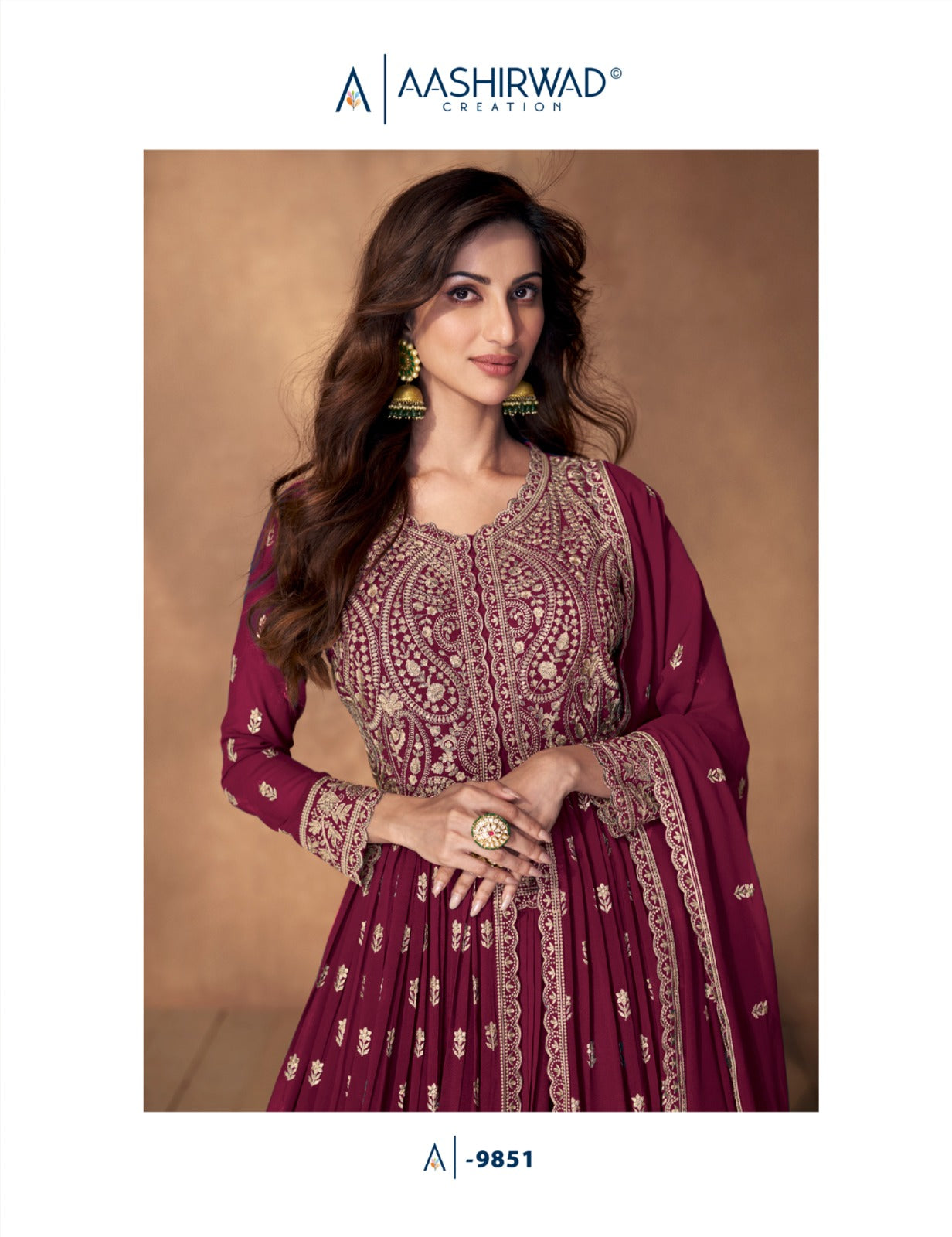 Aashirwad Madhubala 9848-9852 Series Anarkali Salwar Kameez (2895x05)