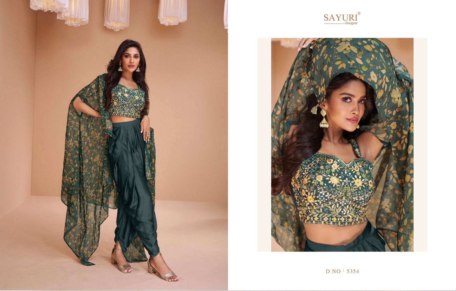 Sayuri Designer Palki Satin Silk Western Wear (1999x05)