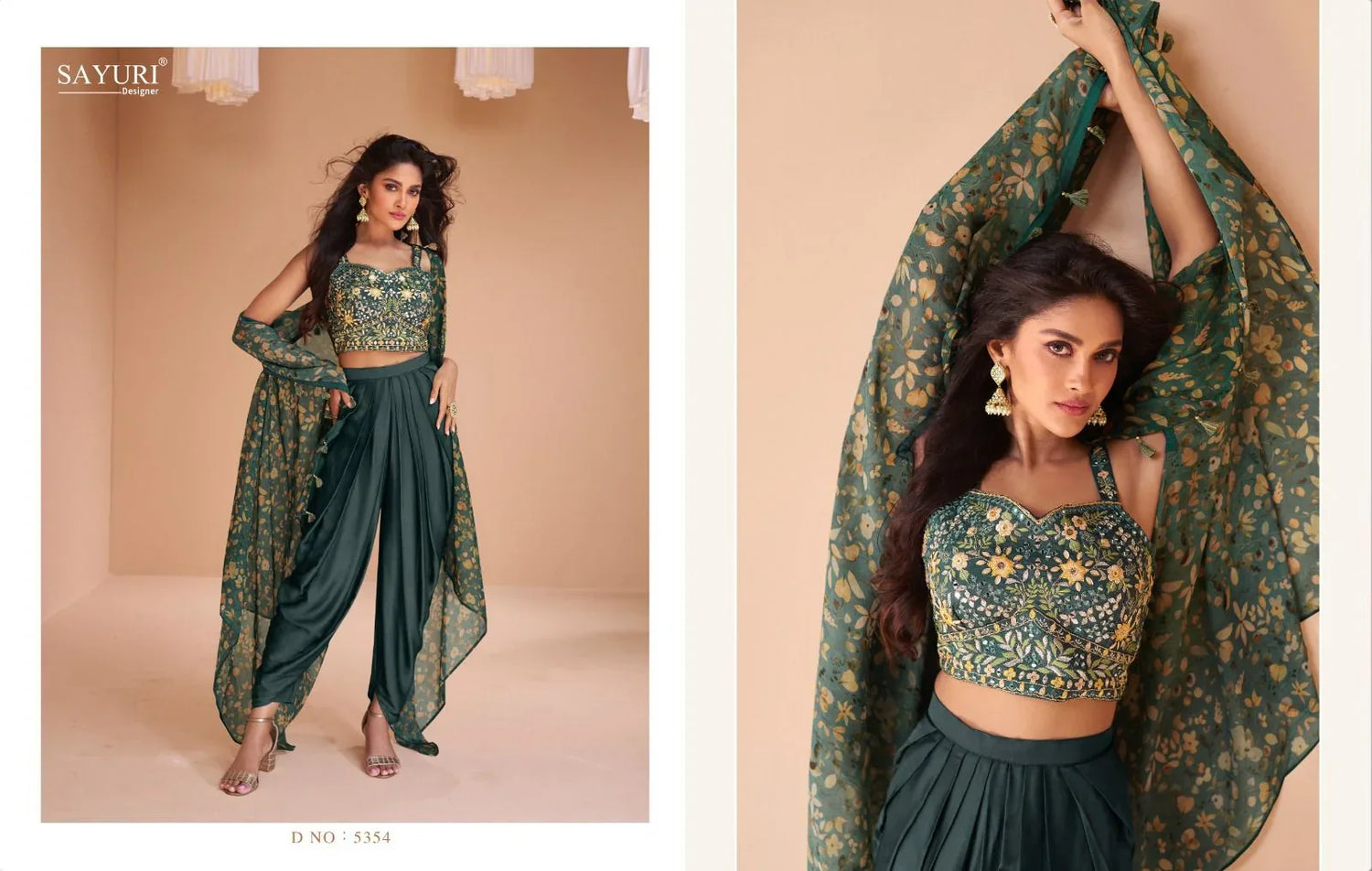 Sayuri Designer Palki Satin Silk Western Wear (1999x05)