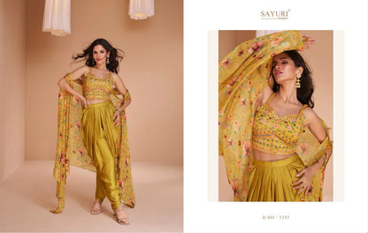 Sayuri Designer Palki Satin Silk Western Wear (1999x05)