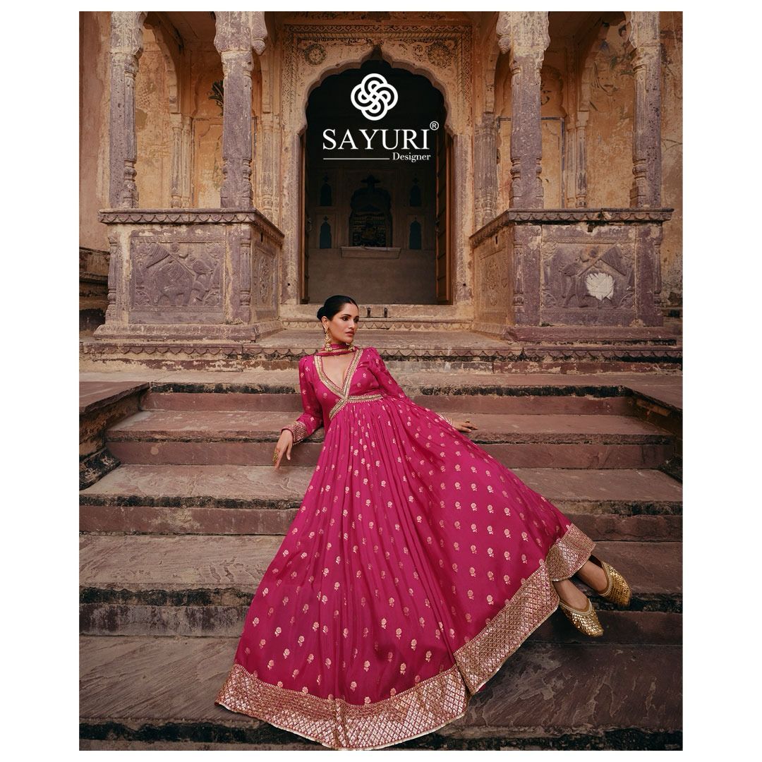 Sayuri Apsara Viscose Designer Gown With Dupatta Collection (2899x03)