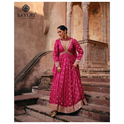 Sayuri Apsara Viscose Designer Gown With Dupatta Collection (2899x03)