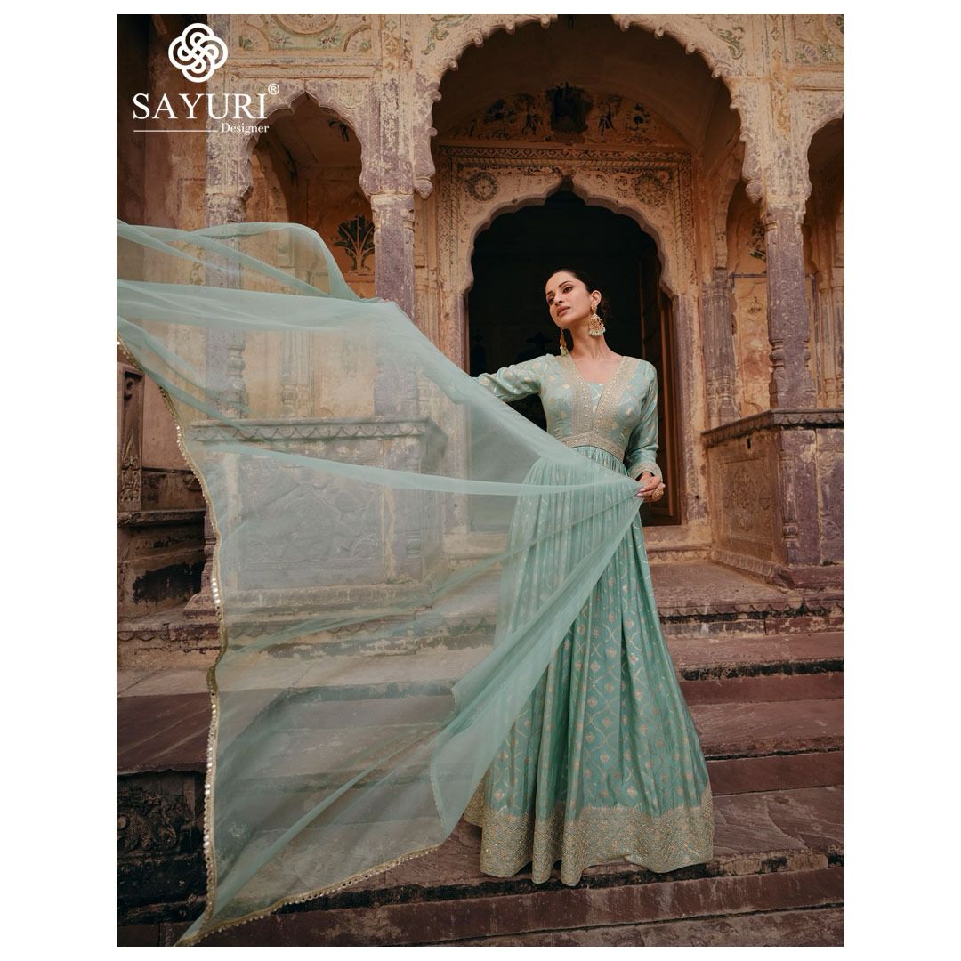 Sayuri Apsara Viscose Designer Gown With Dupatta Collection (2899x03)