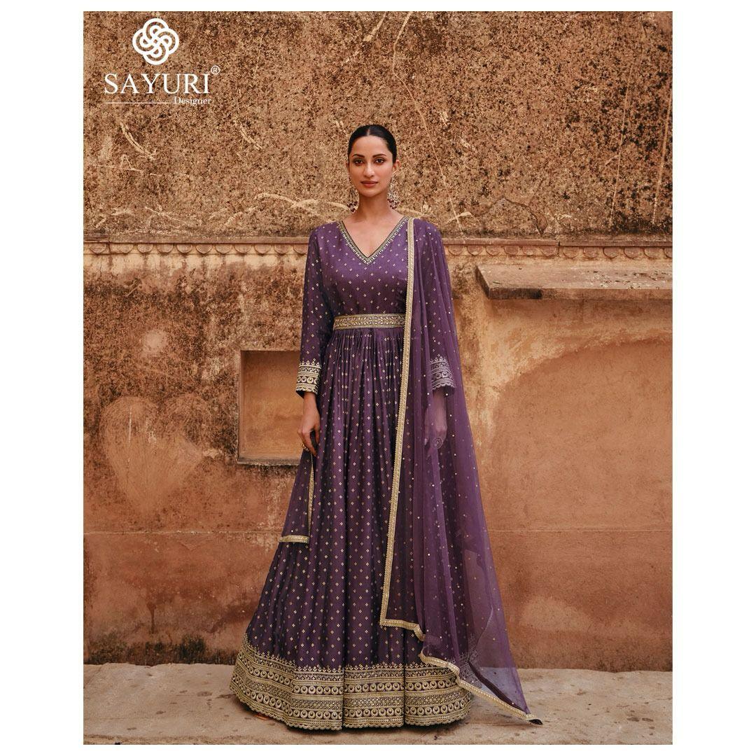 Sayuri Apsara Viscose Designer Gown With Dupatta Collection (2899x03)