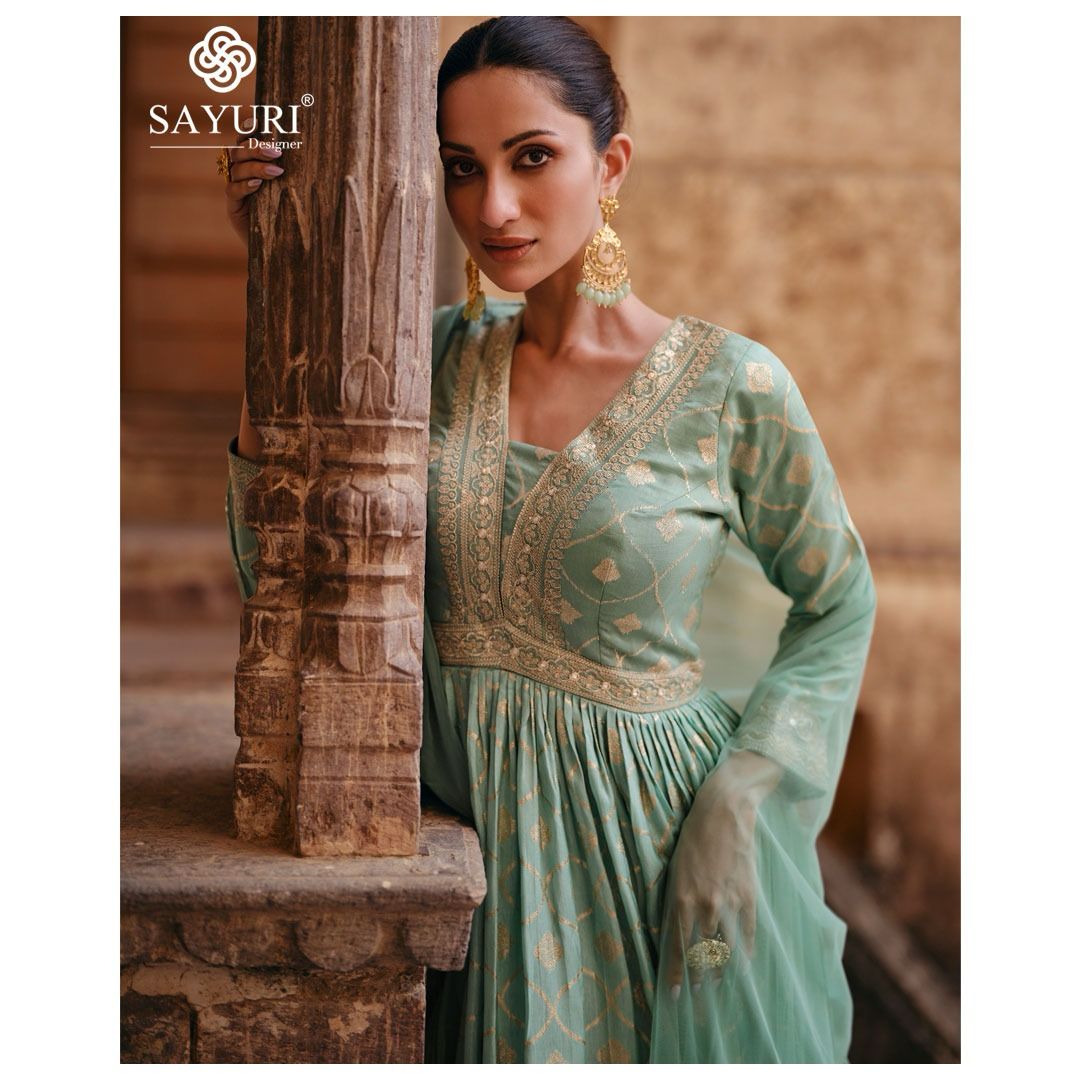 Sayuri Apsara Viscose Designer Gown With Dupatta Collection (2899x03)