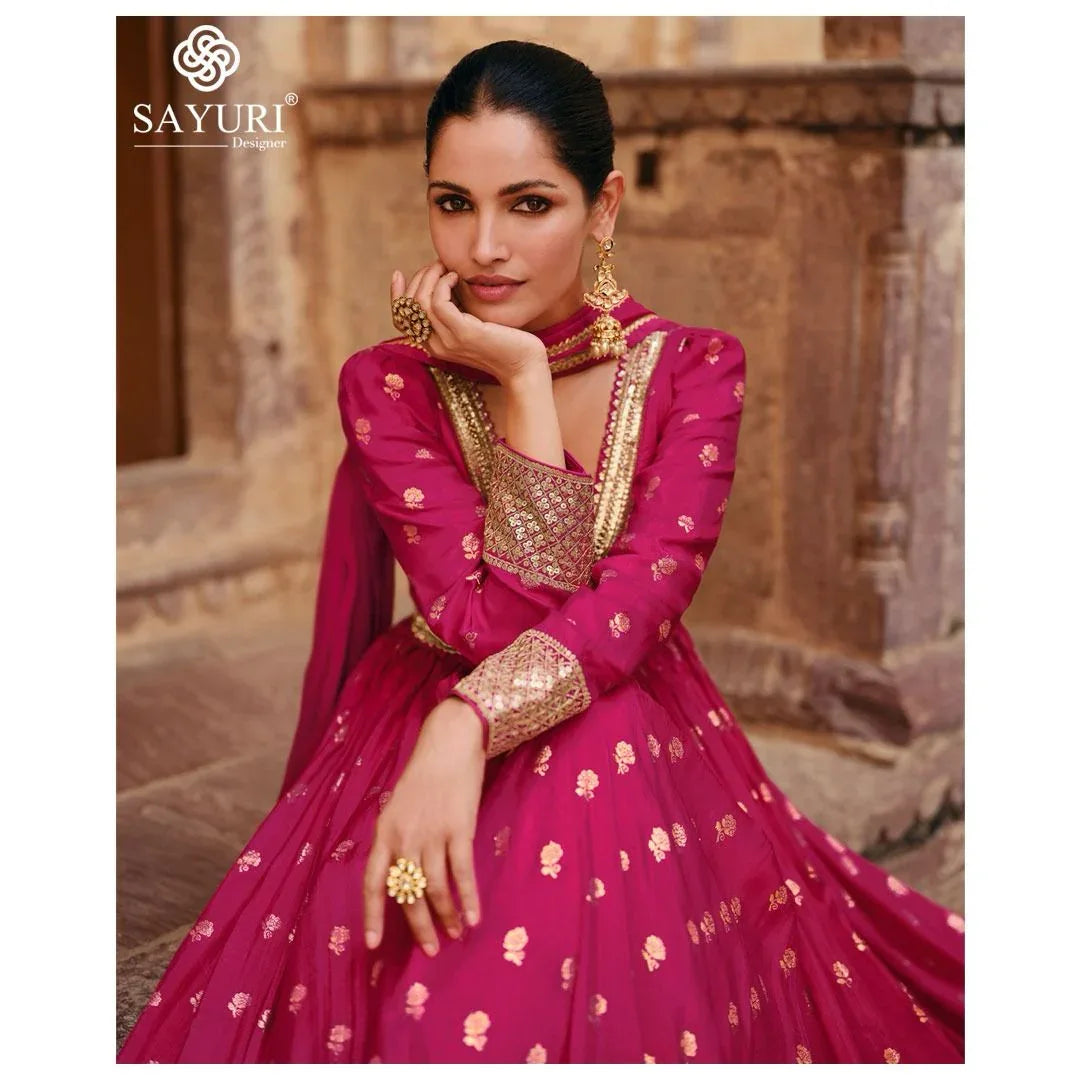 Sayuri Apsara Viscose Designer Gown With Dupatta Collection (2899x03)
