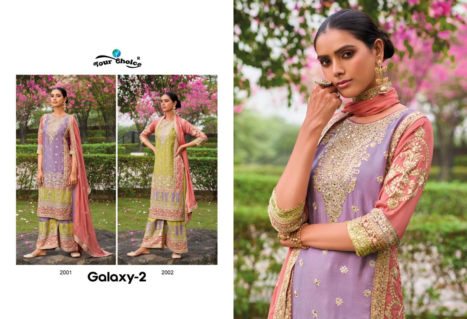 Your Choice Galaxy 2 Chinnon Designer Salwar Suits (2795x02)