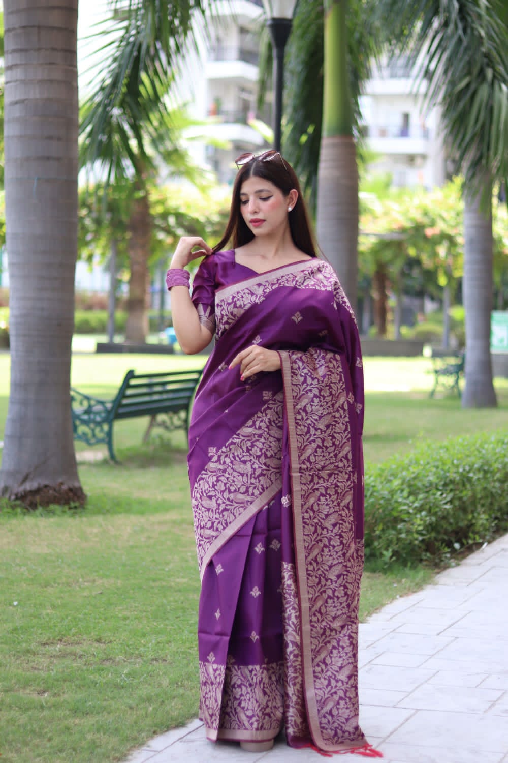 Beautiful Designer Handloom Raw Silk Saree