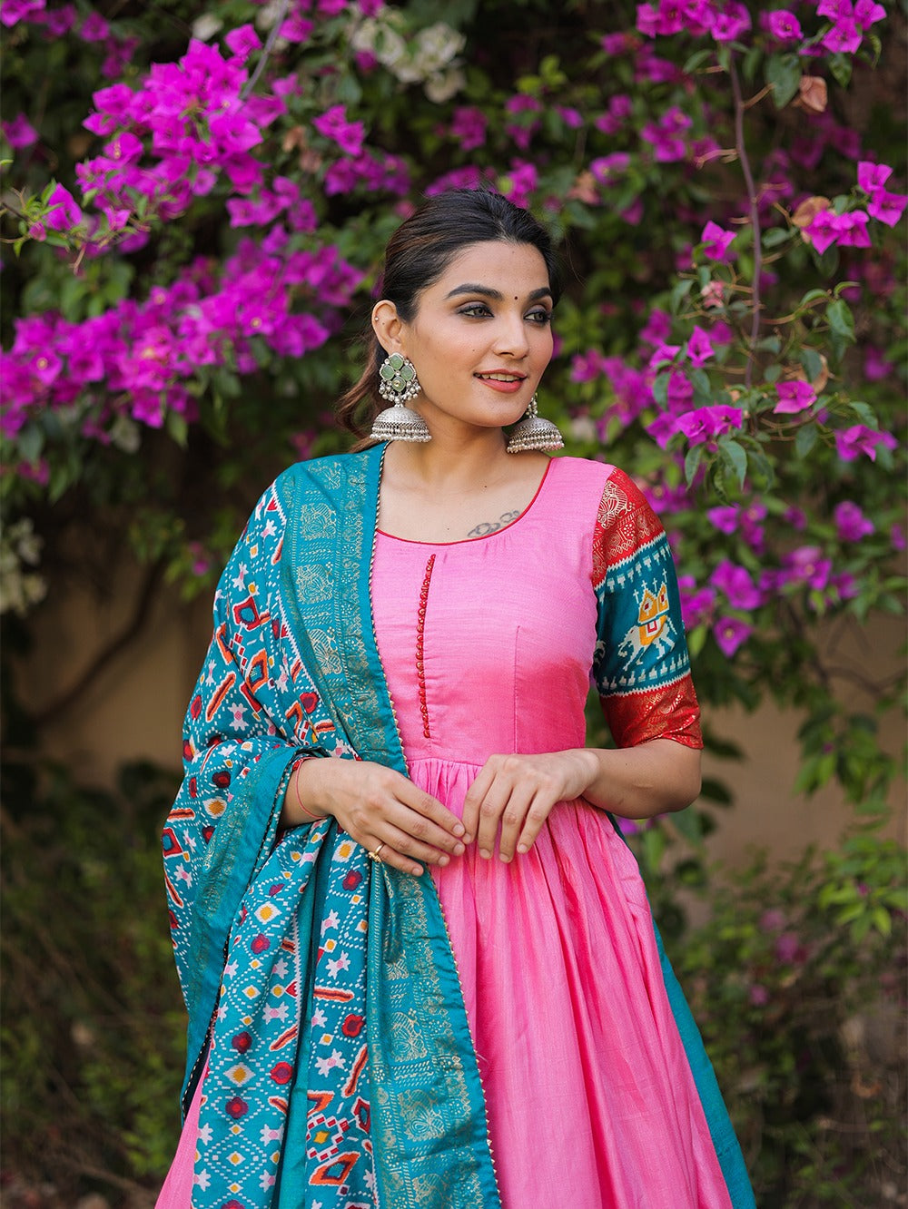 Beautiful Designer Dola Silk Gown