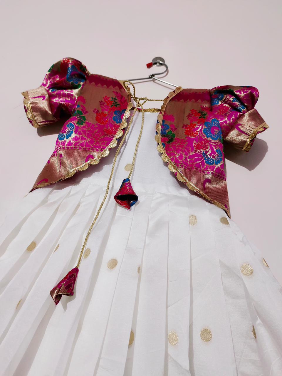 Beautiful Designer Kids Paithani Koti Gown