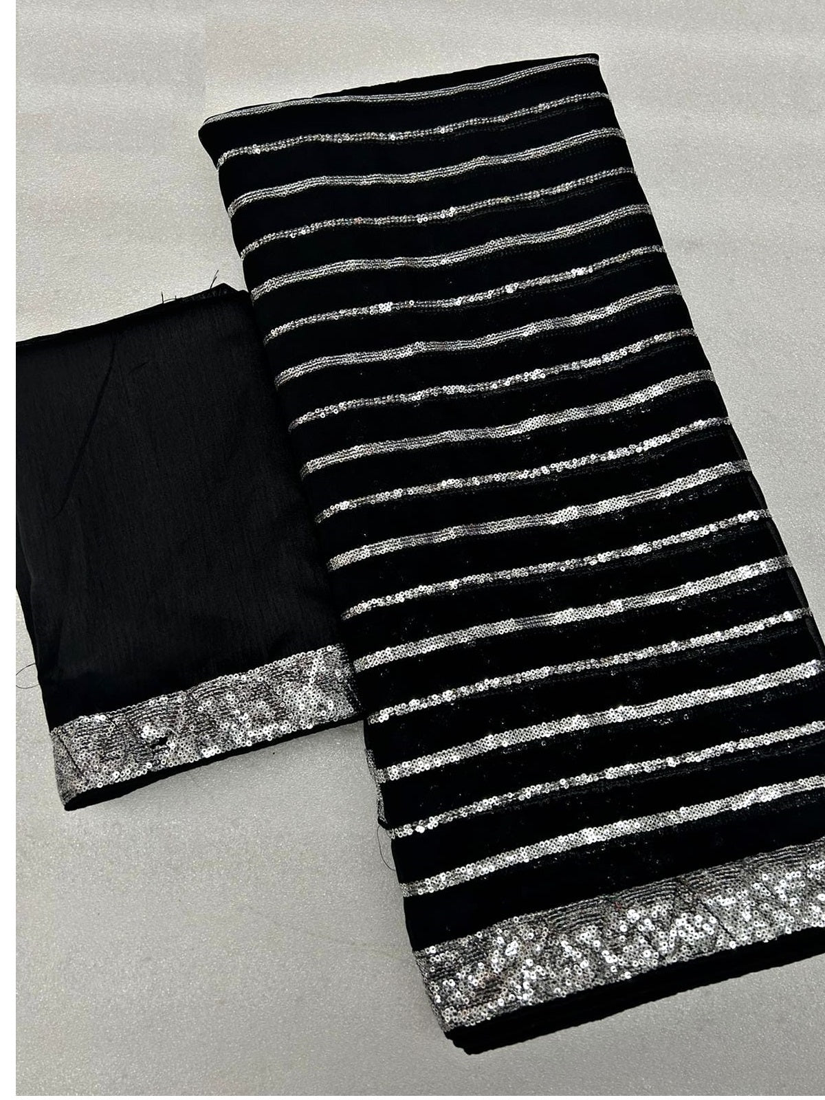 Beautiful Designer Heavy Georgette Sequanc Saree Design 392