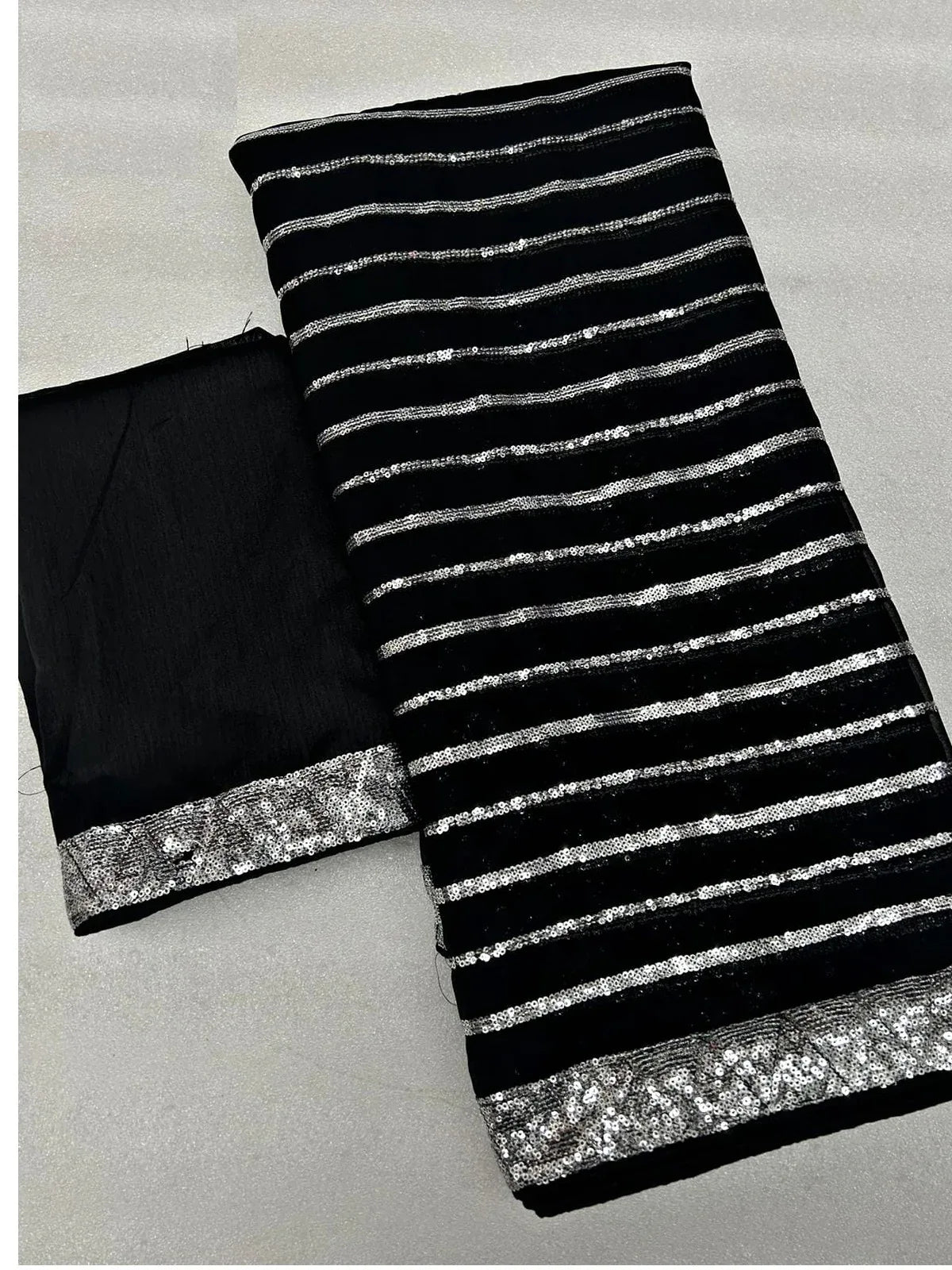 Beautiful Designer Heavy Georgette Sequanc Saree Design 392