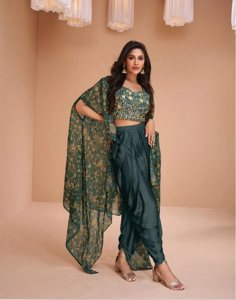 Sayuri Designer Palki Satin Silk Western Wear (1999x05)
