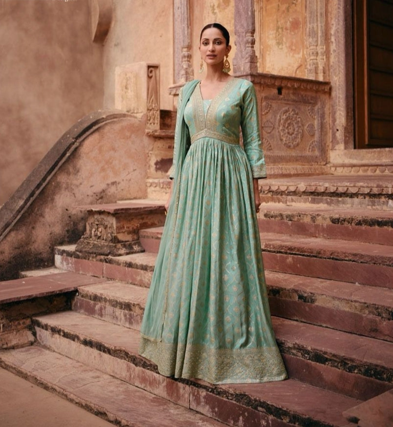 Sayuri Apsara Viscose Designer Gown With Dupatta Collection (2899x03)