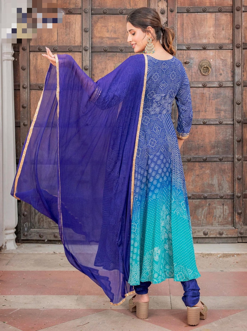 Beautiful Designer Rustan Heavy Muslin Print Salwar Suite