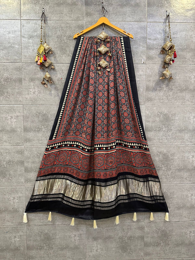 Pure Gajji Silk Digital Print Duppatta