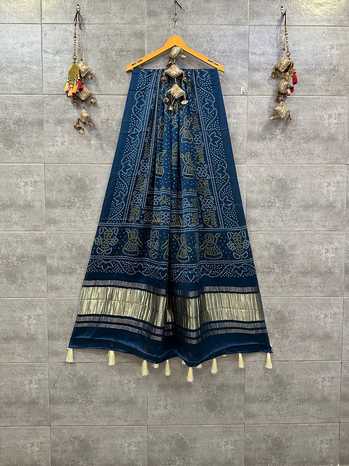 Pure Gajji Silk Digital Print Duppatta