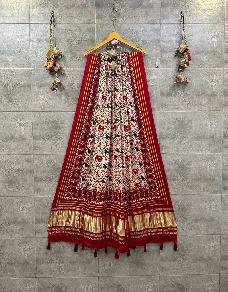 Pure Gajji Silk Digital Print Duppatta