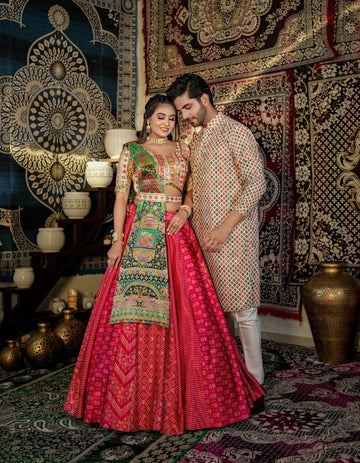 Beautiful Designer Couple Lehenga Choli