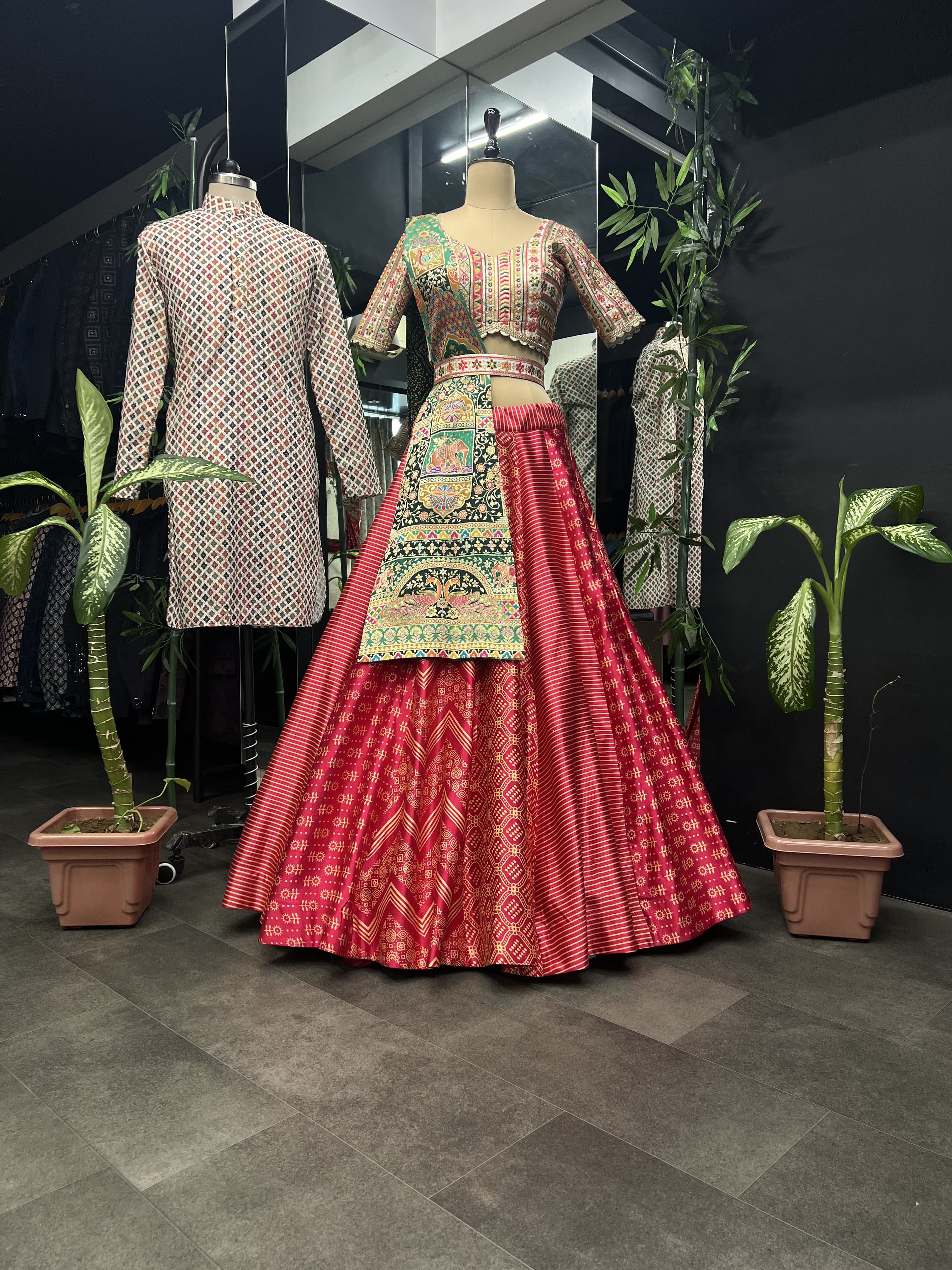 Beautiful Designer Couple Lehenga Choli