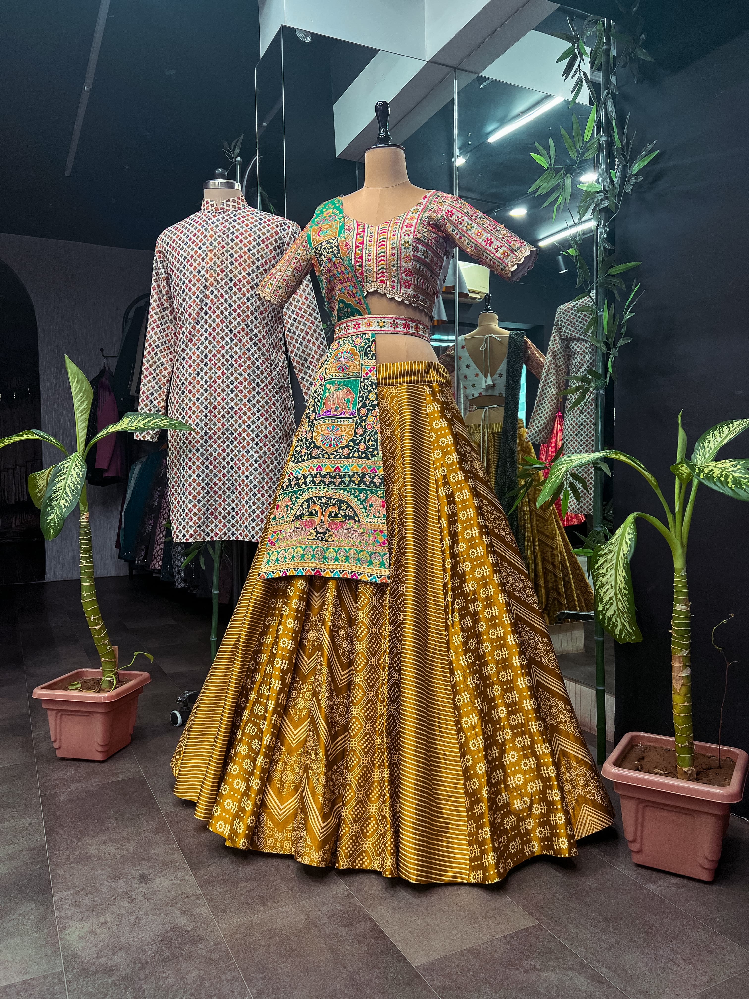 Beautiful Designer Couple Lehenga Choli