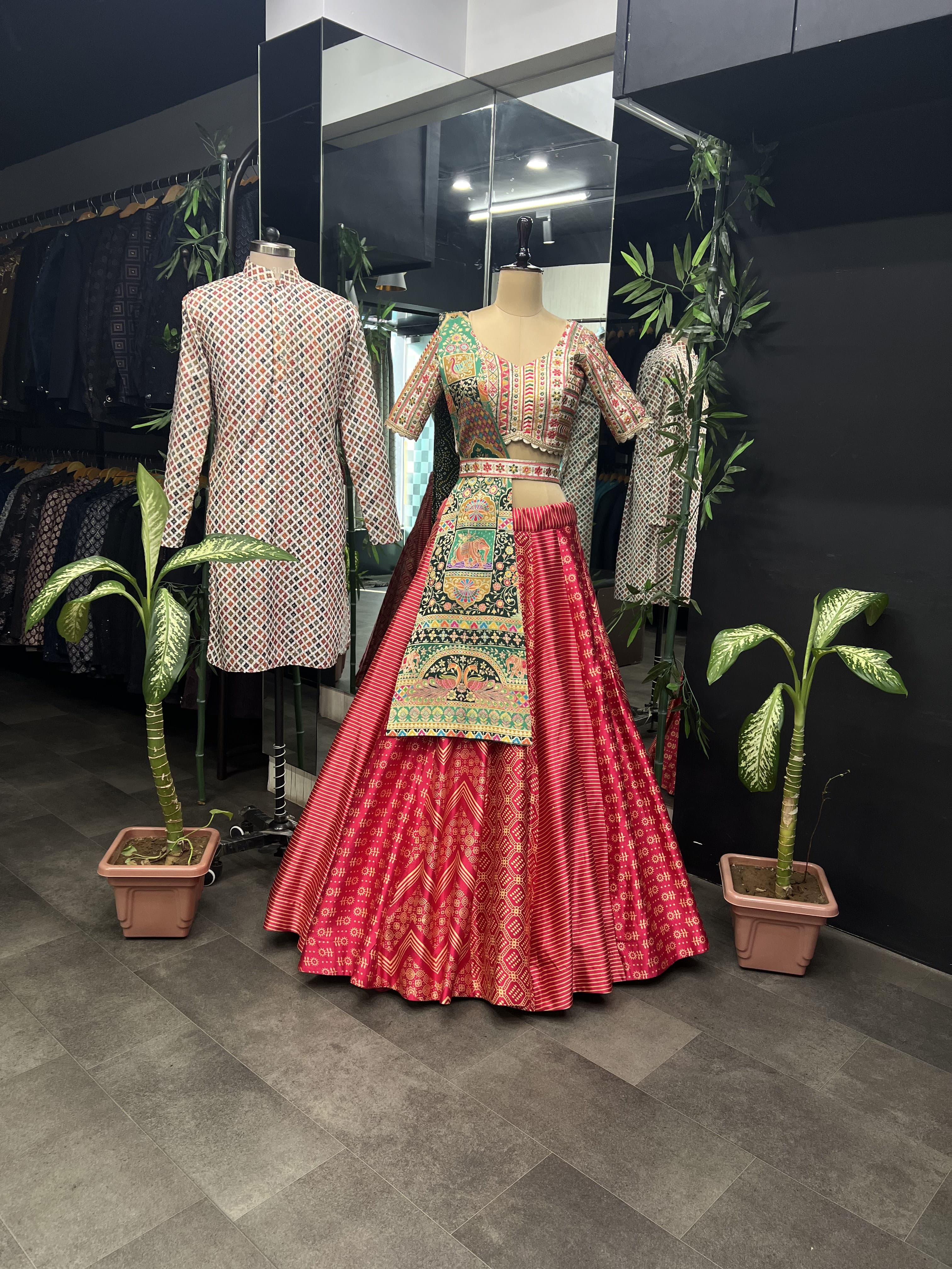 Beautiful Designer Couple Lehenga Choli