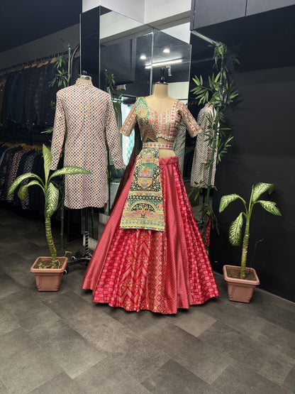 Beautiful Designer Couple Lehenga Choli