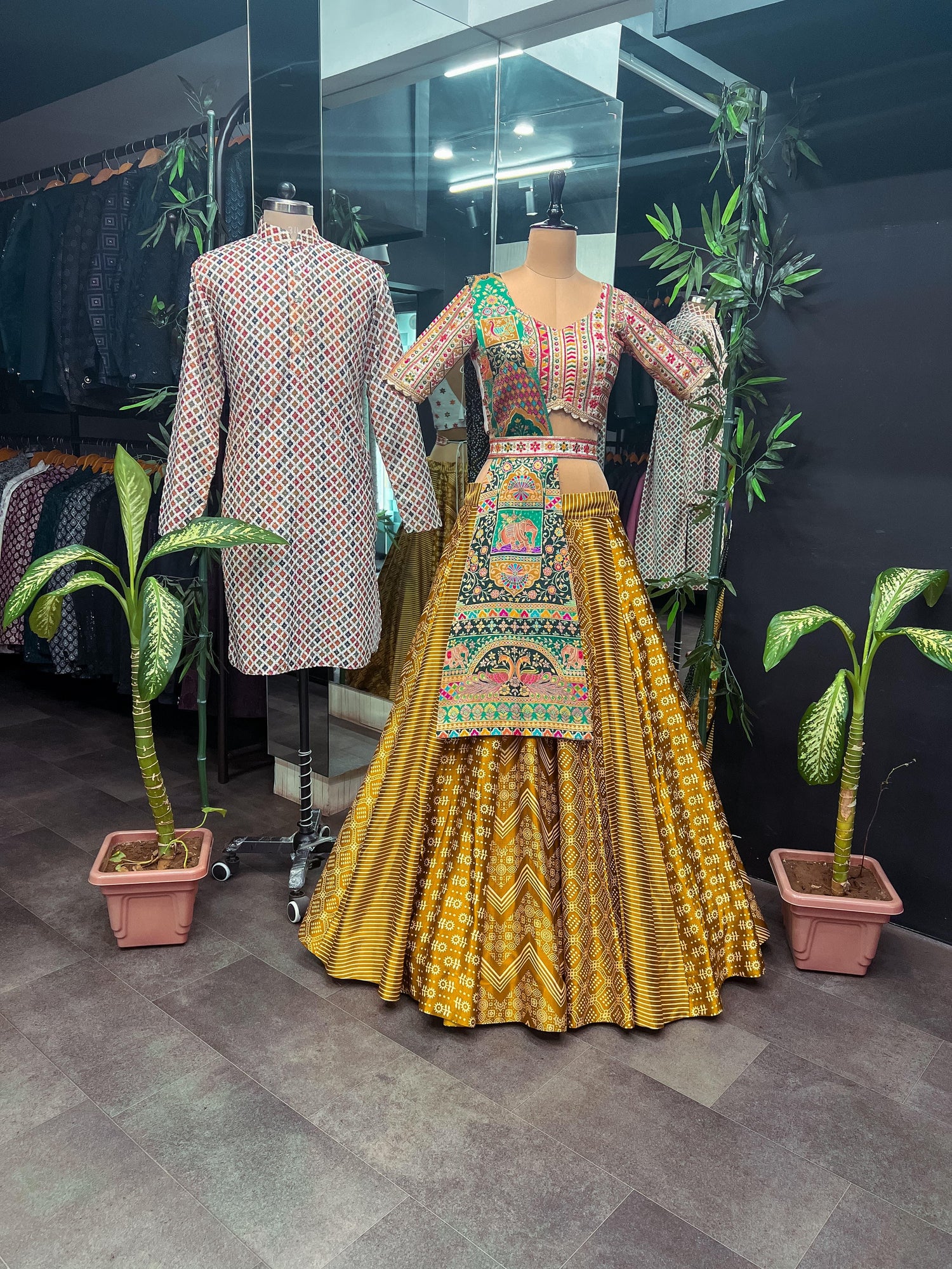 Beautiful Designer Couple Lehenga Choli