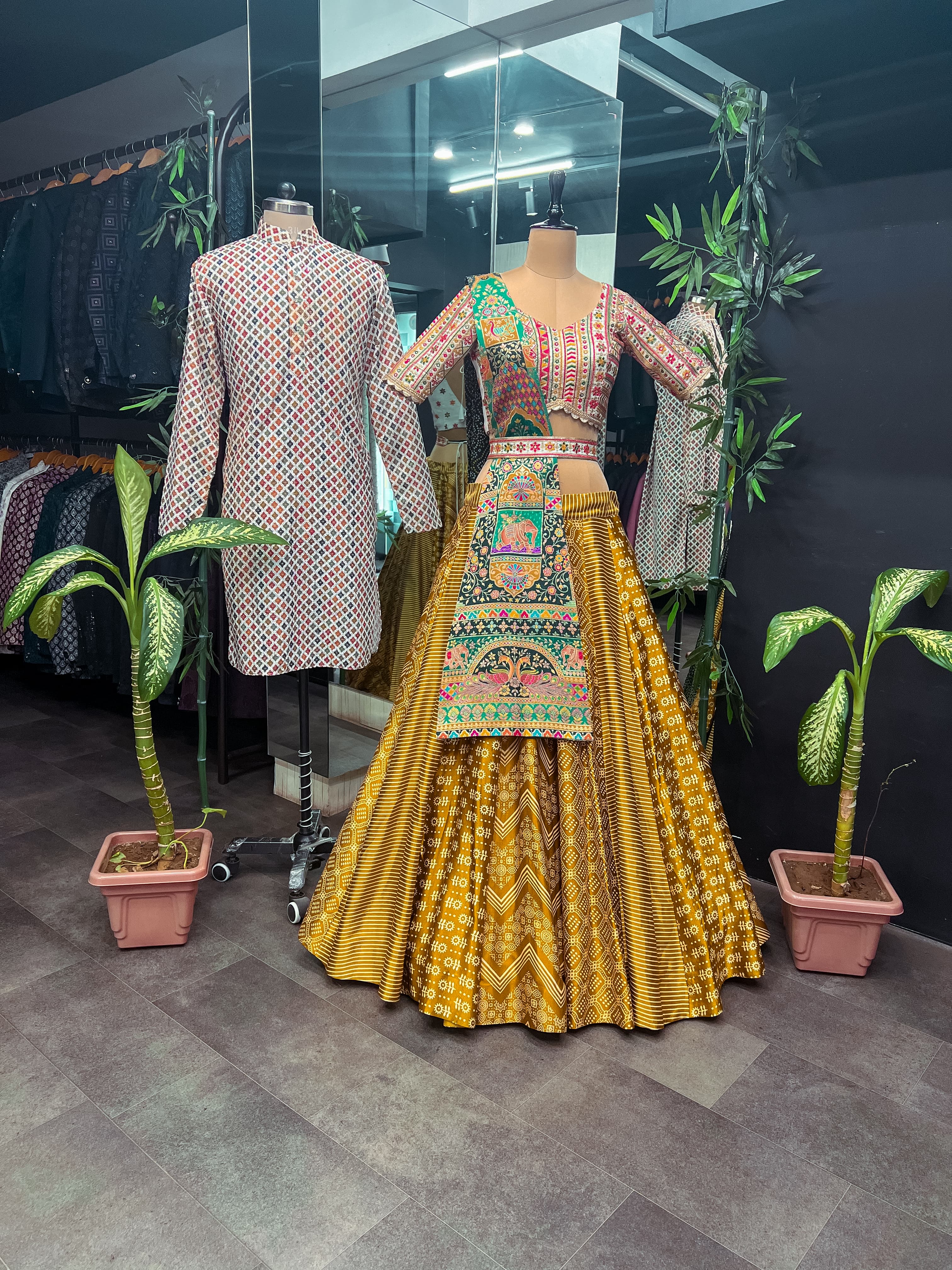 Beautiful Designer Couple Lehenga Choli