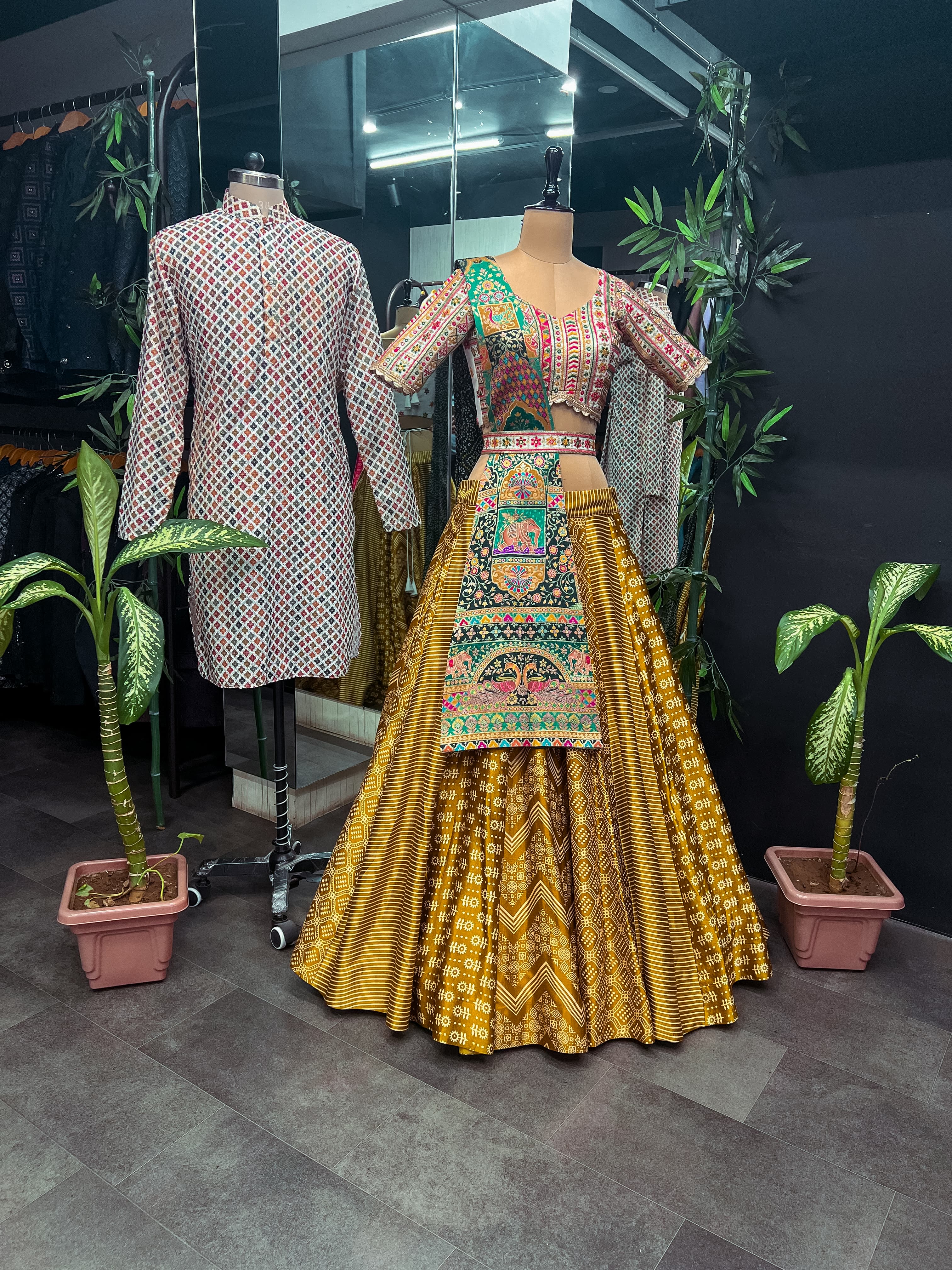 Beautiful Designer Couple Lehenga Choli