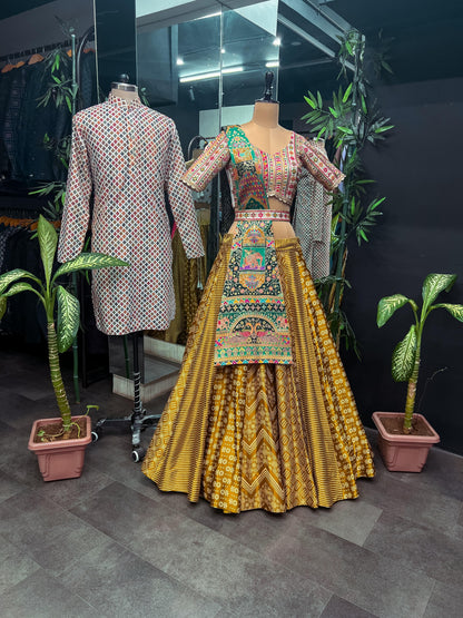 Beautiful Designer Couple Lehenga Choli