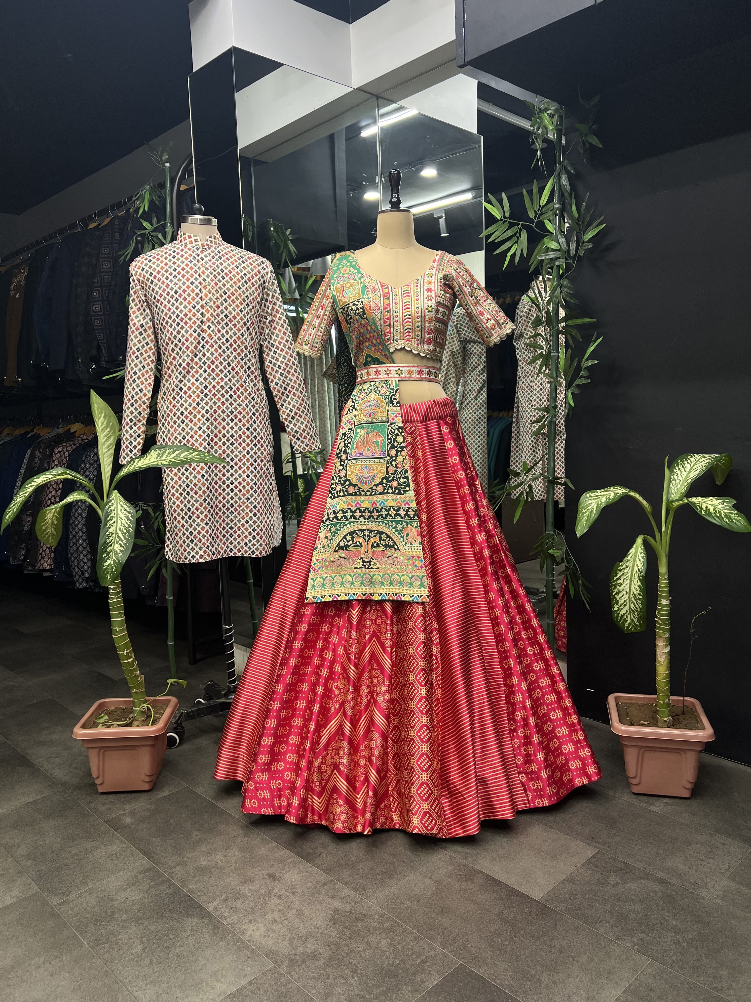 Beautiful Designer Couple Lehenga Choli