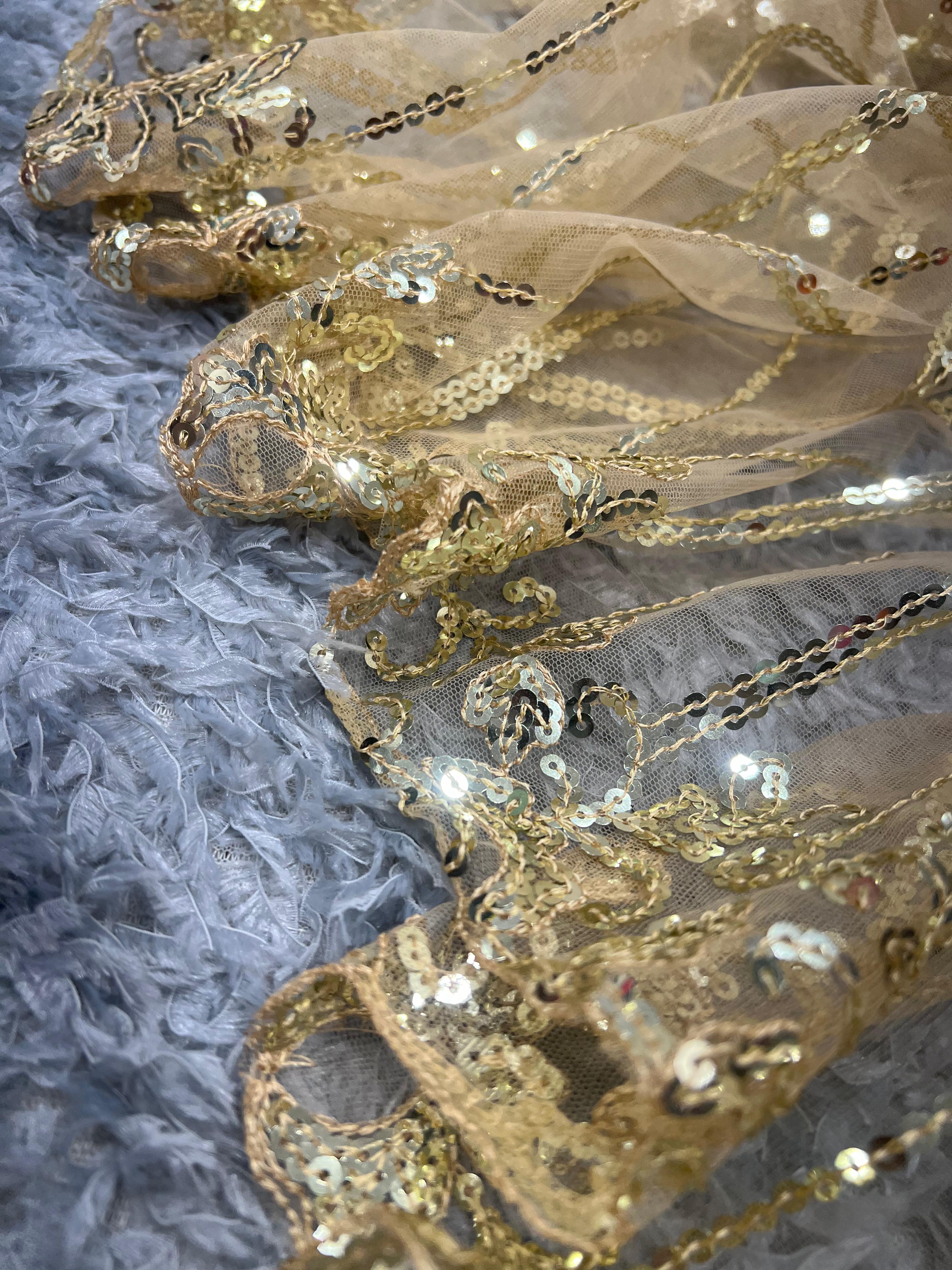 Beautiful Designer Soft Net Sequanc Saree Design 5313