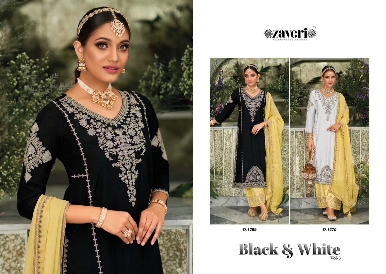 Zaveri Black White Vol-3 1269-1270 Series Pakistani Salwar Kameez (1999x02)